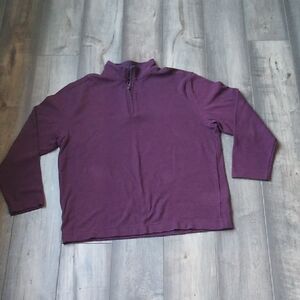 Van Heusen Men's Zip Up Sweater - Deep Purple